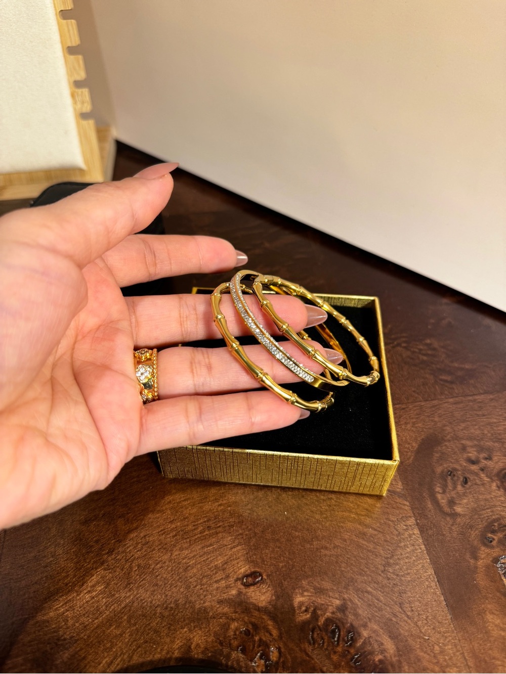 18k Gold Filled Set of Bracelets. 3pc